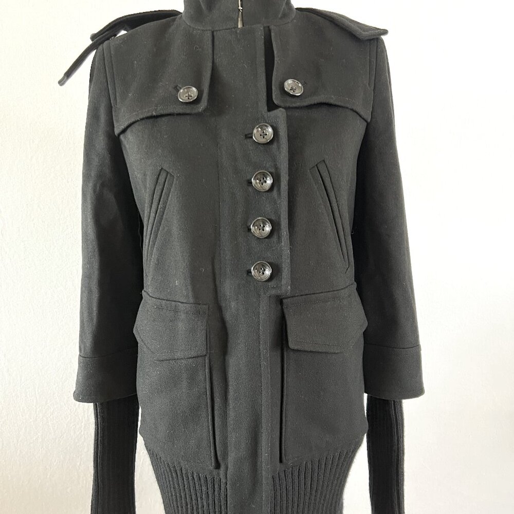 Juicy Couture Military-Inspired Wool Coat – Luxe & Structured with an Edge 🖤